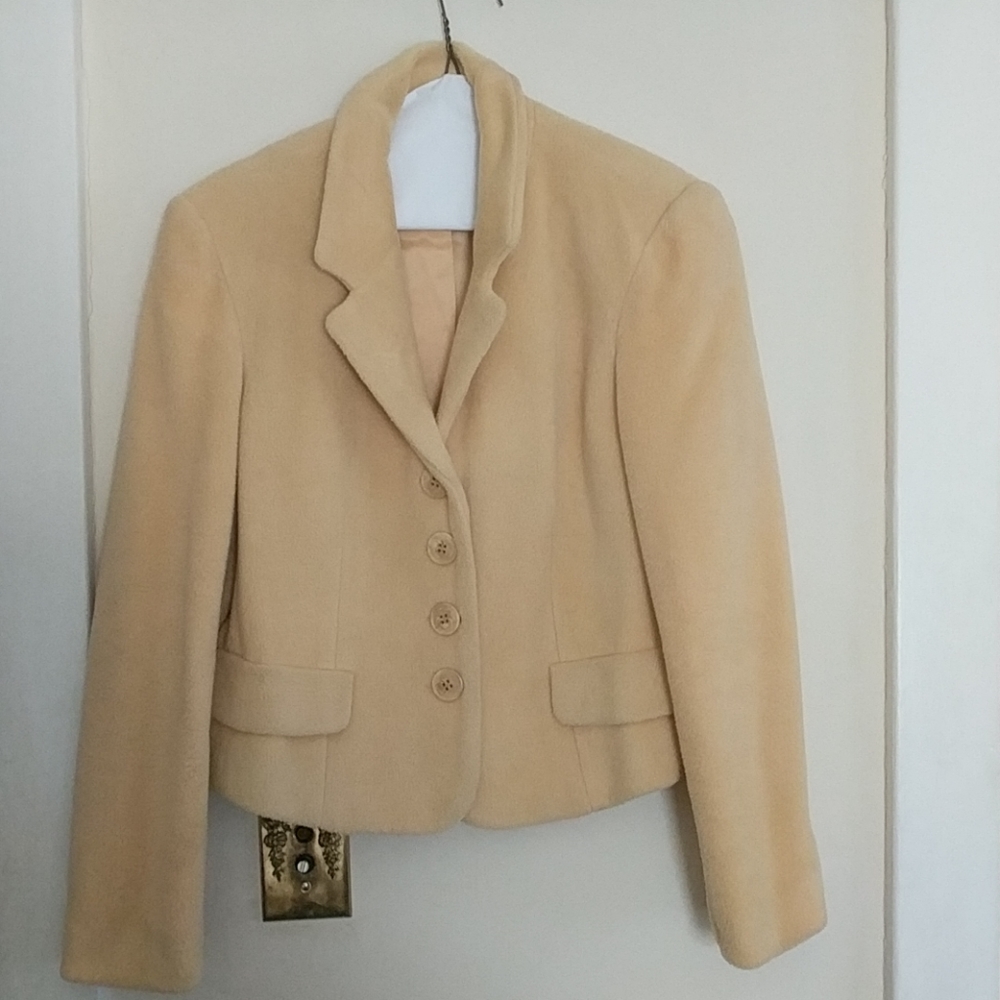 Vintage Express Fuzzy Jacket, Blazer Petite
